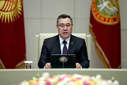 Qırğız Respublikasının Prezidenti cənab Sadır Japarov TÜRKPA üzv dövlətlərinin parlament sədrlərini və TÜRKPA-nın Baş katibini qəbul edib