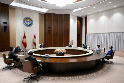 Qırğız Respublikasının Prezidenti cənab Sadır Japarov TÜRKPA üzv dövlətlərinin parlament sədrlərini və TÜRKPA-nın Baş katibini qəbul edib